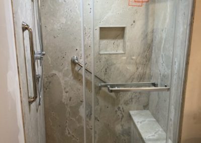 Custom Base Marble ite Shower