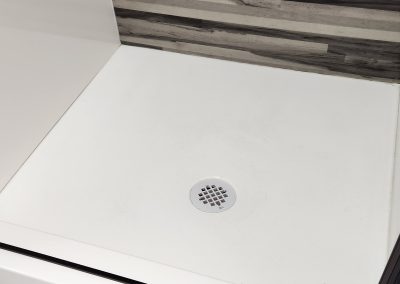 Custom Cultured Marble Base in White