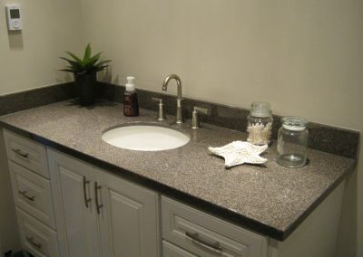 Carry your shower accent to your vanity top!