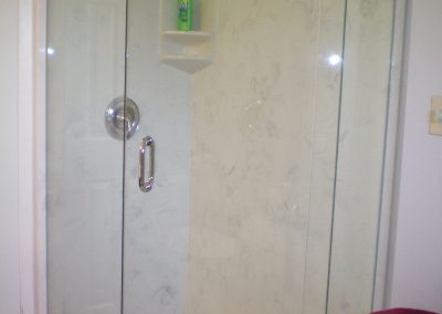 Neo Angle shower with Fleurco PLatinum Door